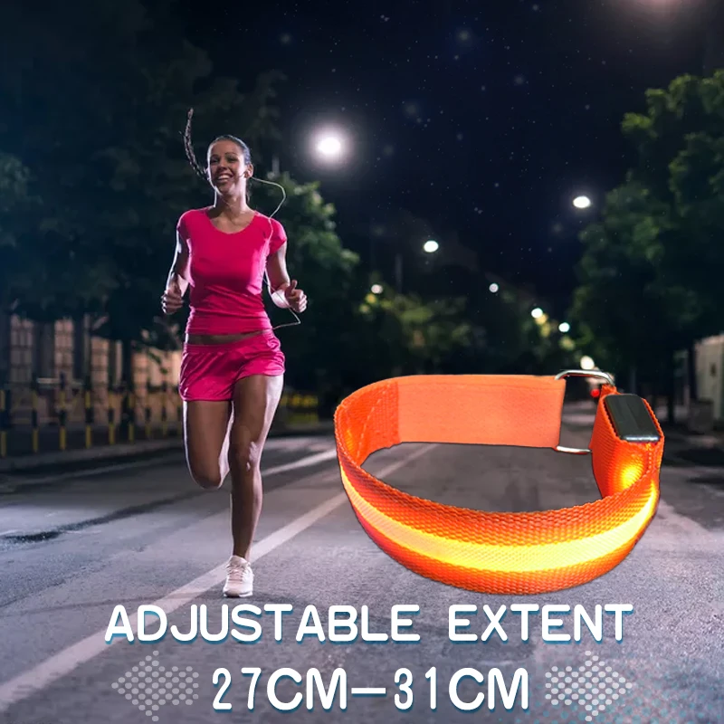 

Night Running Light Outdoor Sports Safety Jogging Armband Led Leg Warning Portable Wristband Riding Bike Bicycle Party Glowing