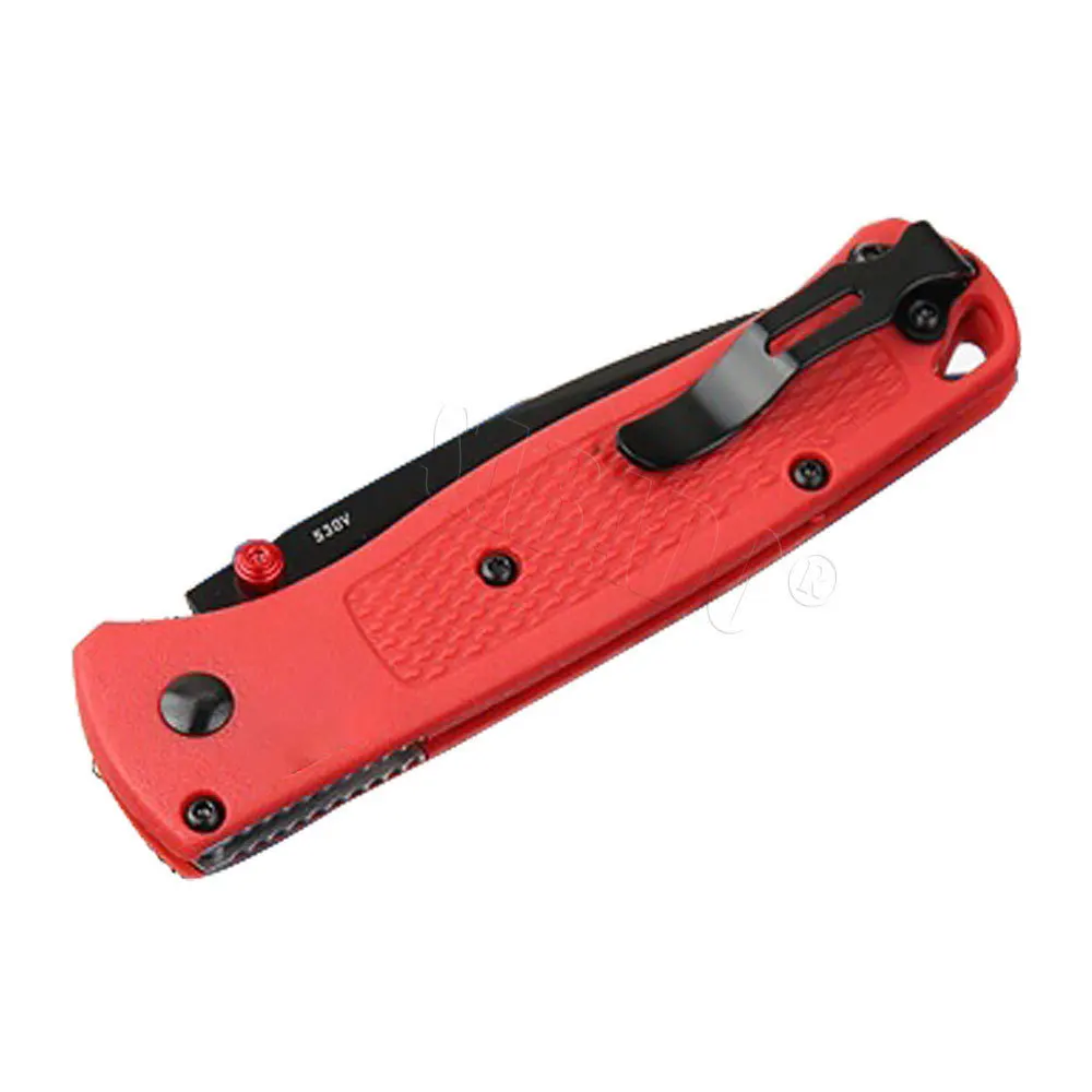 2021 Newest Bm 535 Outdoor Folding pocket Knife survival S30v Blade Hunt Tactical Camping Red Nylon Handle Combat Tools D2 Steel |