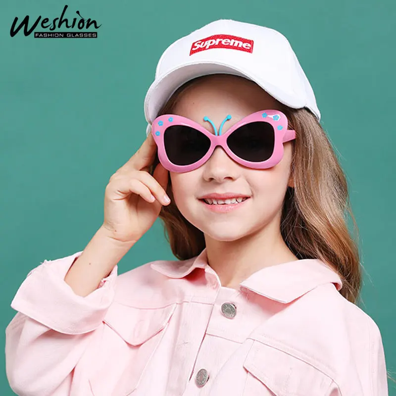 Детские солнцезащитные очки в форме сердца полированные детские для мальчиков и