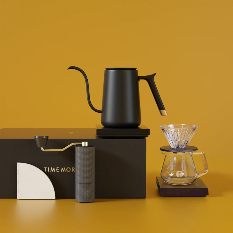 Timemore-Juego de tazas de caf&eacute; C advanced home, set de caf&eacute; elaborado a mano, el mejor regalo de vacaciones para familiares y amigos, juego de tazas de espresso-2