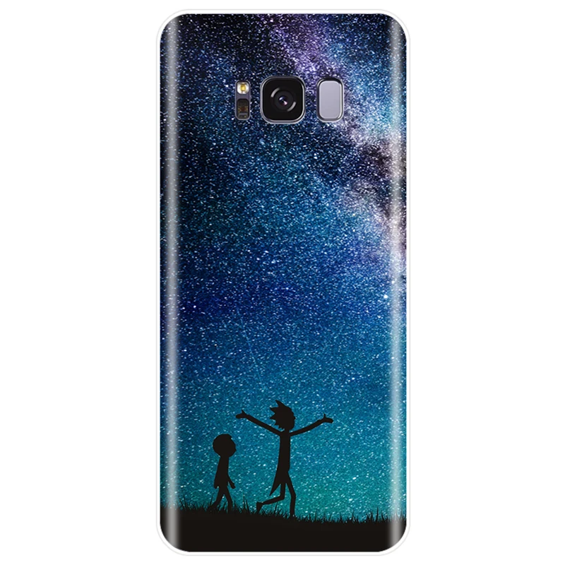Космос ночное небо Луна Млечного Пути крышка чехол для телефона из мягкого