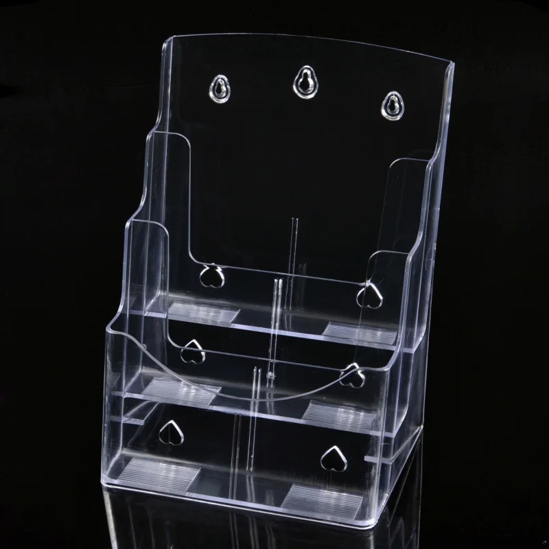А4 трехуровневая стойка для каталогов акриловая витрина прозрачная из