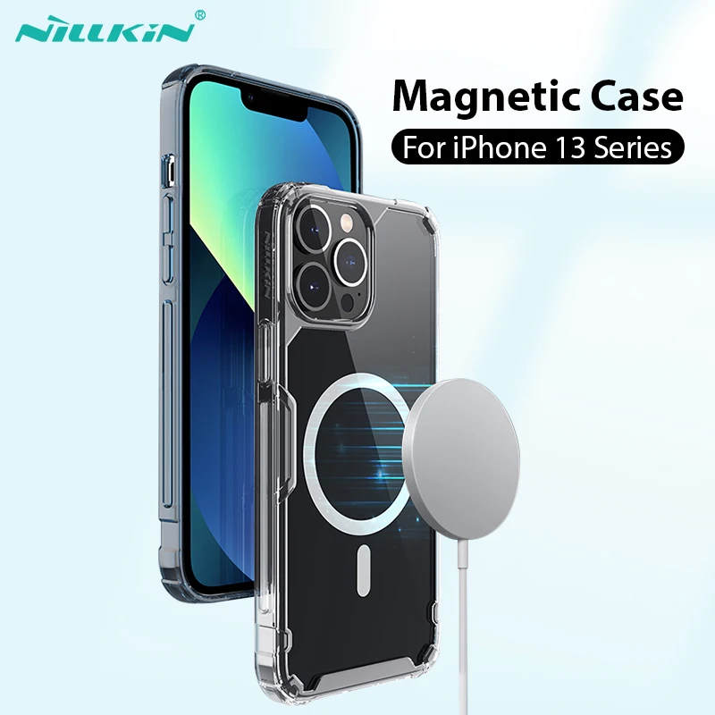 

Для iPhone 13 Pro Max чехол Nillkin прозрачный ТПУ + PC мягкий силиконовый чехол для iPhone 13 Pro Магнитный чехол Полная защита объектива