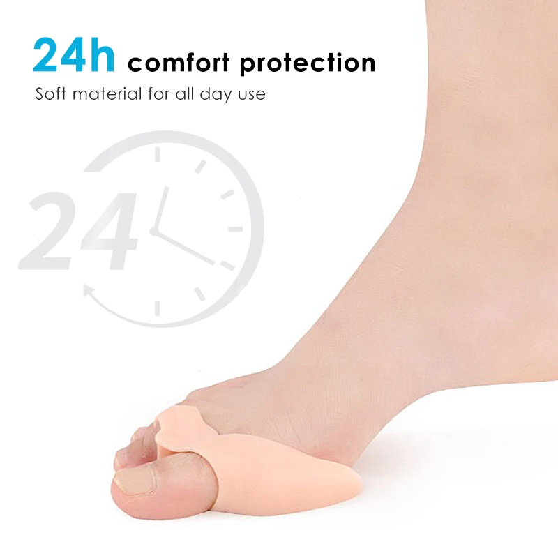 2 шт. силиконовый разделитель для большого пальца ног регулятор деформации