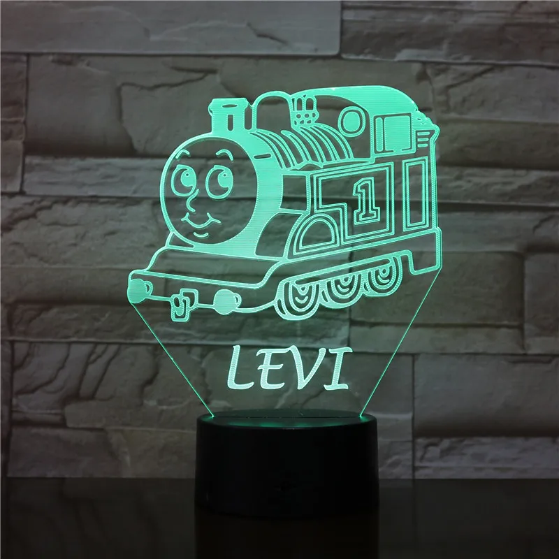 Мультяшный декоративный светильник Levi Tank Engine Thomas And Friends Декор детский ночник для