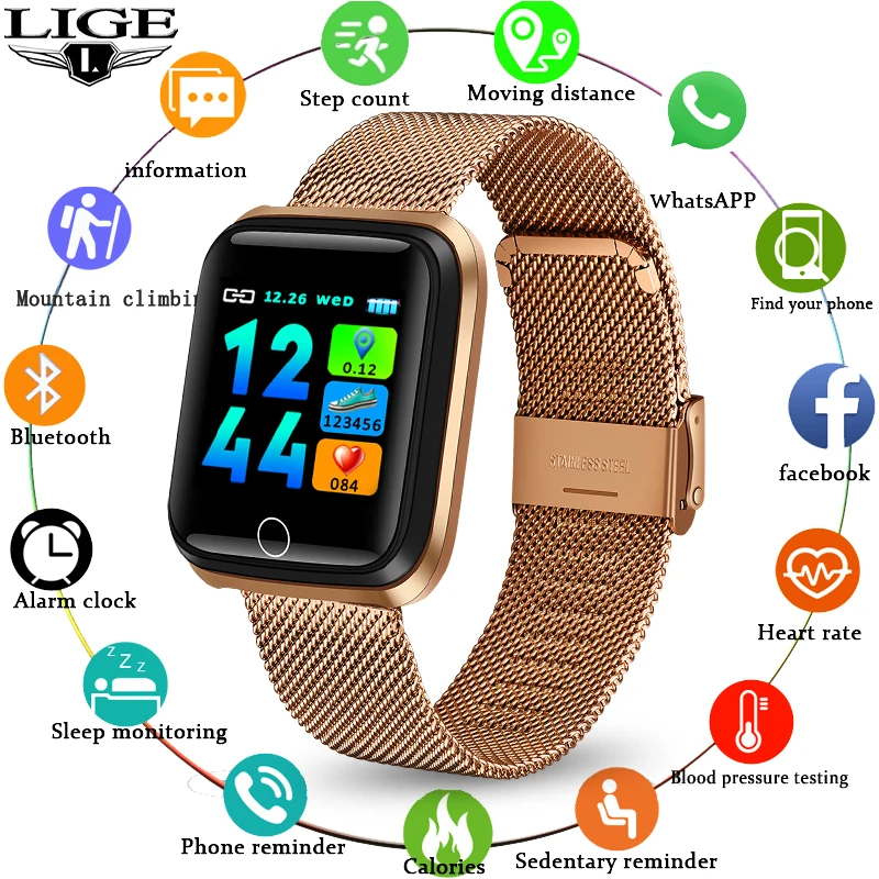 Новинка 2020 умные часы водонепроницаемые из закаленного стекла для занятий