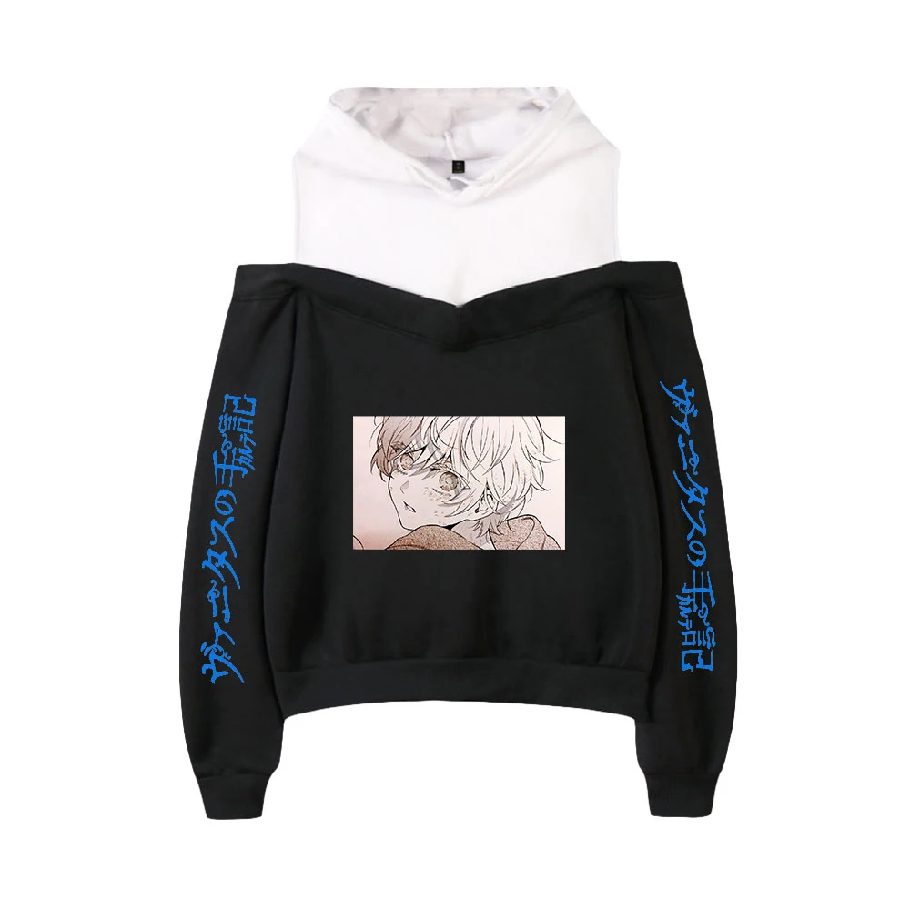 

anime The Case Study of Vanitas Casual Women Off-the-shoulder Sweatshirt Girl Clothes Pullovers long sleeve Streetwear Loose 1