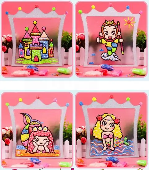 1 шт. детская доска для рисования Снежная жемчужная грязь 8 цветов|Юный художник| |