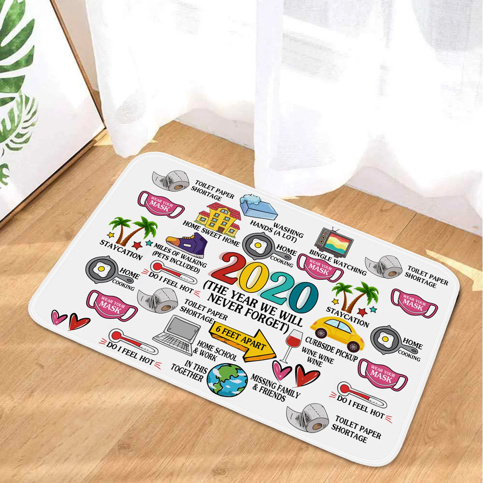 Моющийся коврик нескользящий для гостиной подстилка помещений пола креативный