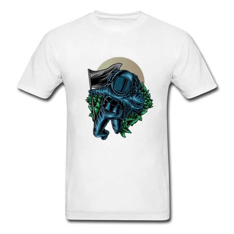 

Футболка мужская с принтом астронавта и флага, милый топ с принтом, футболка с графическим принтом в стиле Харадзюку, с круглым вырезом, эстетичная рубашка