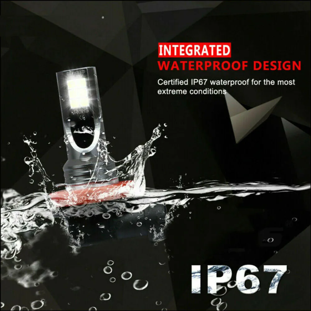 Ксеноновый Белый светодиодный фонарь для замены 2шт Авто 1000ЛМ водонепроницаемый