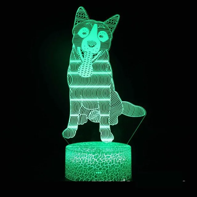 Китайский Зодиак 3D светодиодная лампа 7 цветов Изменение USB 3d светодиодный светильник для ребенка спящий ночной Светильник детский праздничный подарок для подруги - Испускаемый цвет: 7 Colors Changeable