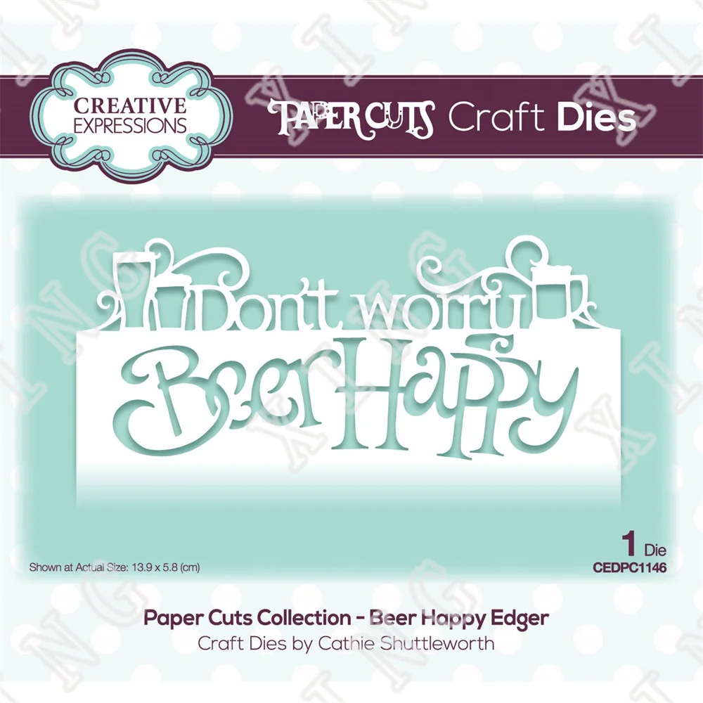 Пивной счастливый новый набор металлических пресс-форм сделай сам бумага для