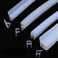 5m glass silicone rubber window sealing f u h corner shape door weather strip draft stopper shower acoustic panel 681012mm