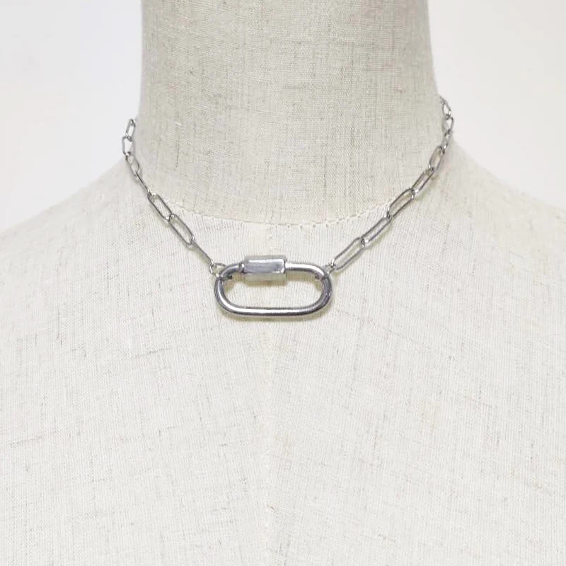 Простое дизайнерское женское ожерелье из нержавеющей стали неувядающая цепь в