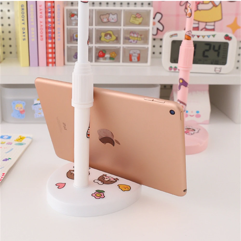 cute telescopic mobile phone holder multifunctional ins girls portable lazy phone holder stand live selfie phone stand support free global shipping