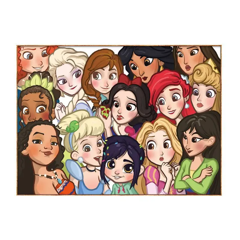 Набор для вышивки принцесс 11CT крестиком с точным принтом рисунок на холсте