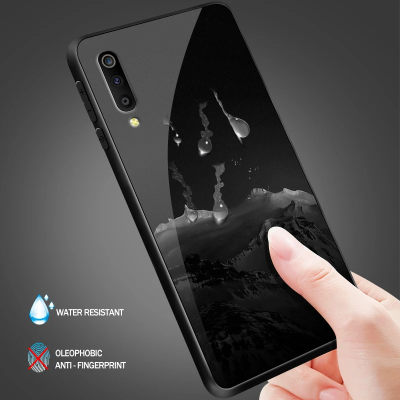 Чехол для телефона для samsung Galaxy A10 A20 A30 A40 A50 A6S A70 A8S A80 A90 закаленное Стекло крышка J4Plus M10 M20 M30 Note9 защитный чехол