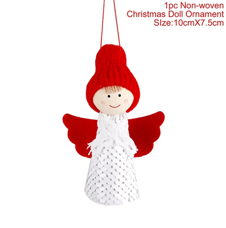 Doll Snowman 1 шт. рождественские украшения для дома Navidad kerst decoratie плюшевые украшения с подвеской в виде оленя лося и оленя год - Цвет: Doll Snowman