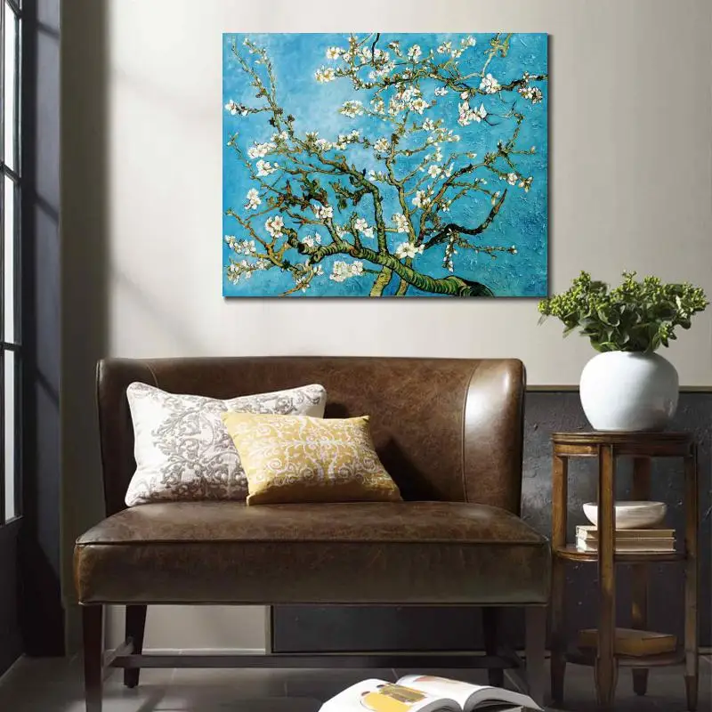 Картины с изображением синего миндаля дерева Винсента Ван Гога Масляная картина
