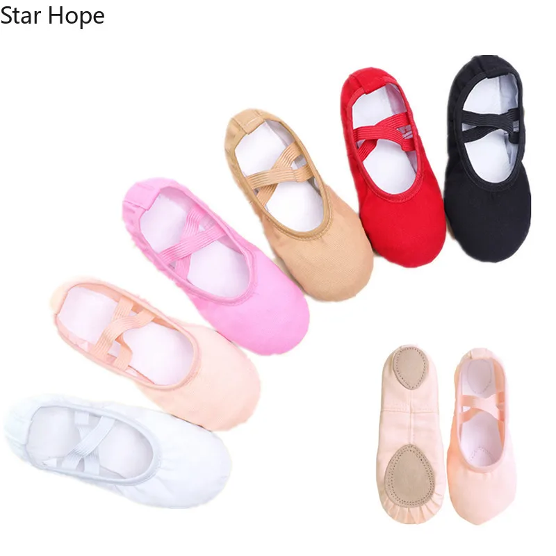

Детские пуанты для девочек, танцевальные Тапочки, Высококачественная балерина, тренировочная обувь для балета, 6 цветов, профессиональная о...