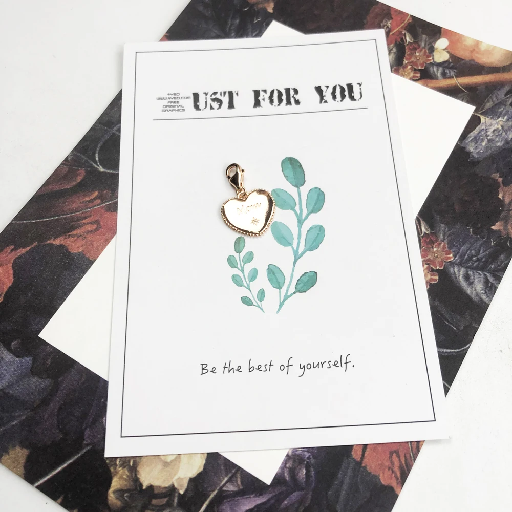 Подвеска с подвеской в виде сердца розы Love Mum ювелирное изделие из стерлингового