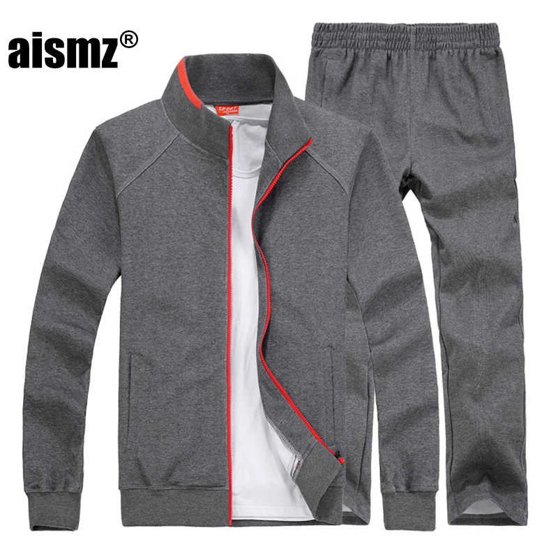 Aismz, весна, осень, зима, мужской спортивный комплект, куртка+ штаны, спортивный костюм, комплект из 2 предметов, спортивный костюм, мужской комплект одежды, 8XL