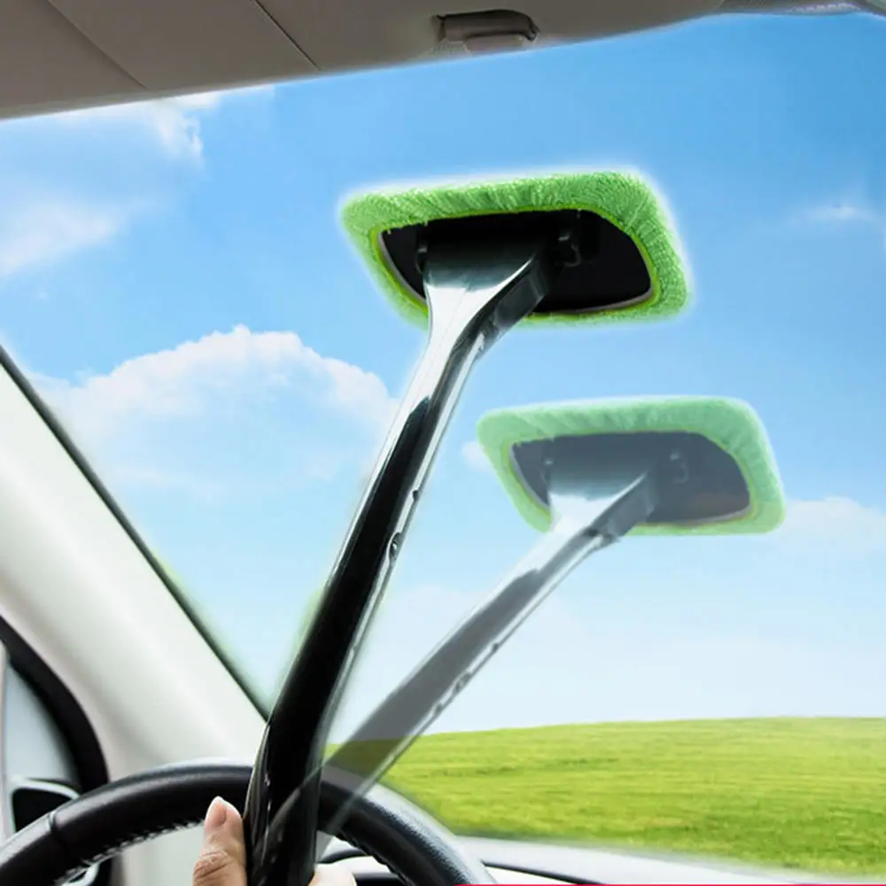 

3pcs Car Auto Window Cleaner Dust Fog Moisture Clean Wash Brush Windshield Towel Washable Car Cleaning Tool