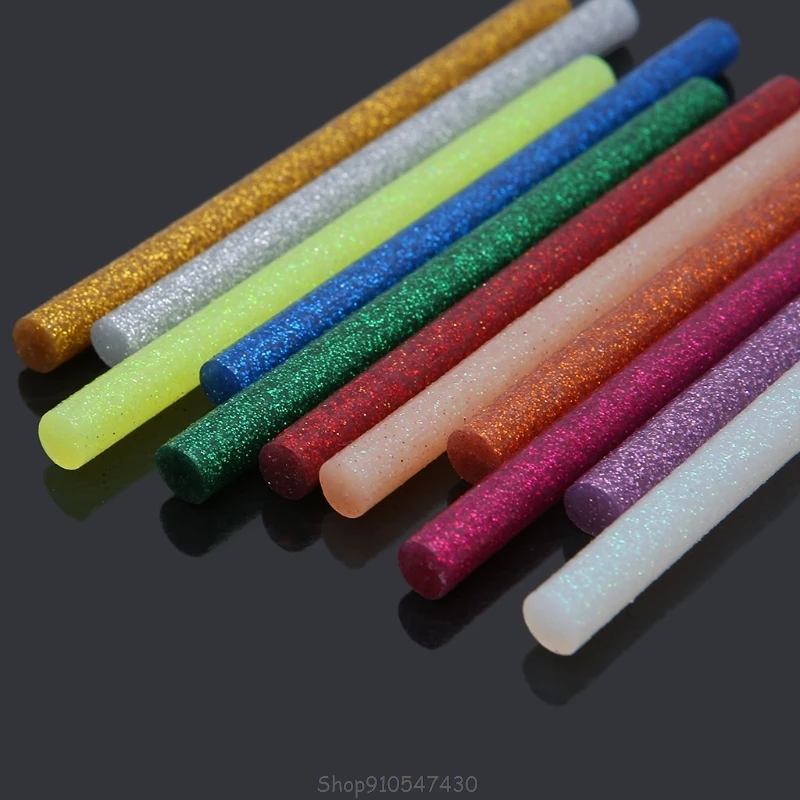 

11pcs Hot Melt Glue Stick Mix Color Glitter Viscosity DIY Craft Toy Repair Tools D11 20 Dropship