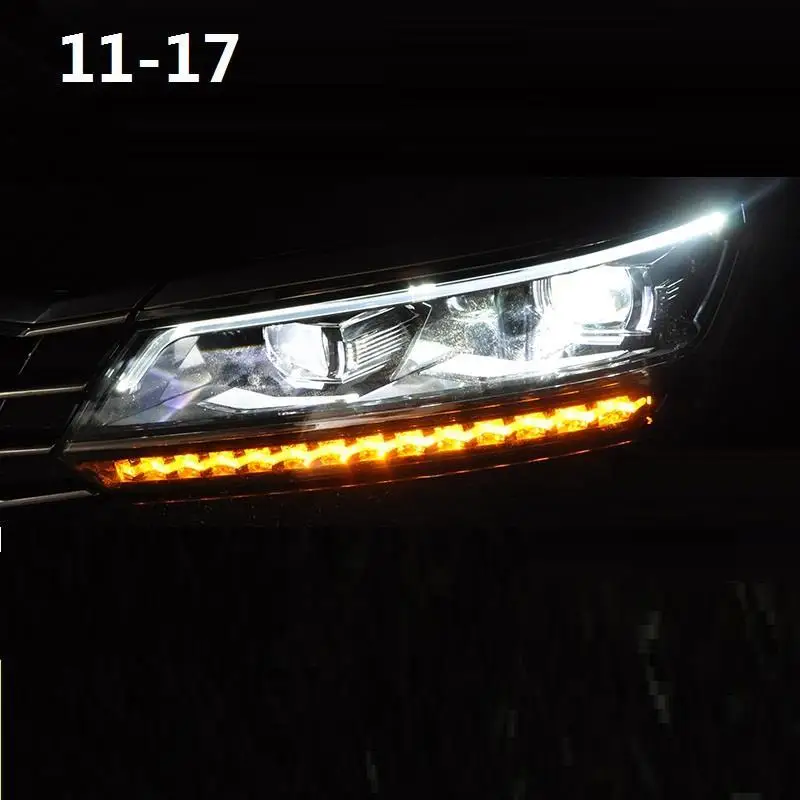 Автомобильные аксессуары для дневных ходовых автомобилей Drl Led Cob фары автомобильные фары в сборе 11 для Volkswagen Passat