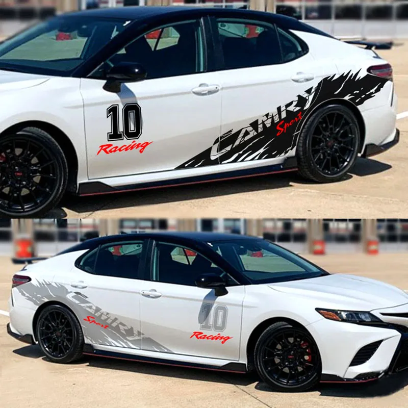 Спортивный гоночный стиль набор наклеек на боковую дверь для Camry 2018 2019|Наклейки