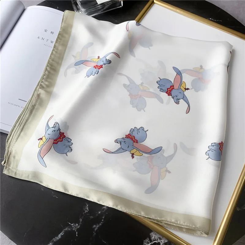 

2021 Spring Silk Scarf Square Bandana Women Shawls and Wrap Fashion Office Lady Small Hair Neck Hijabs Foulard Scarves 70*70cm