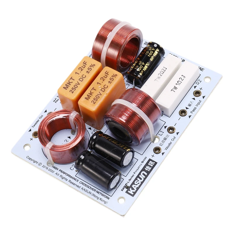L 380C 3Way 3 динамик (твитер + Средний бас) HiFi s o кроссовер с делителем частоты