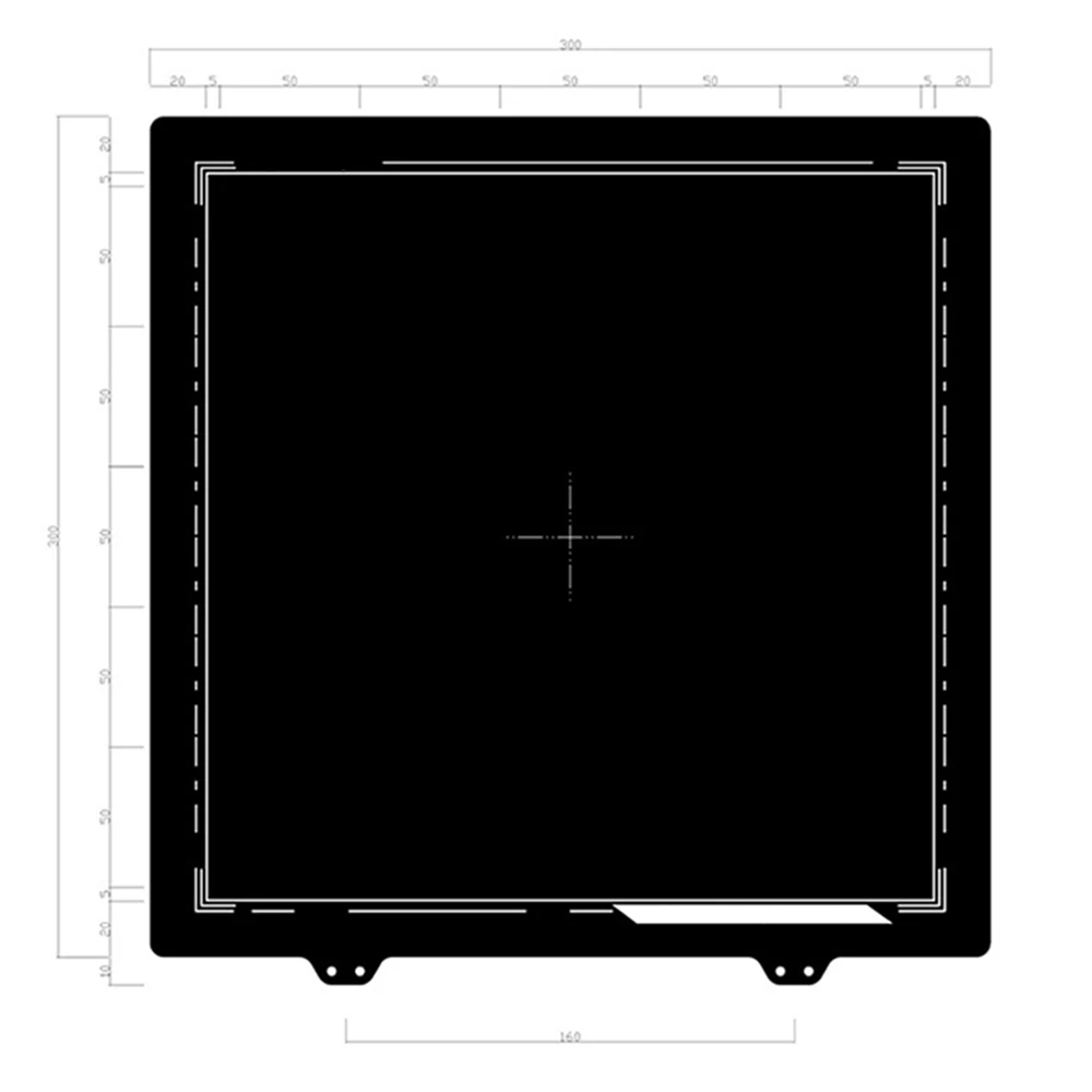 

3D Printer Double-sided Use Textured PEI Powder Coated Removal Spring Steel Sheet PEI Build Plate for Wanhao D9 Anet CR-10/S
