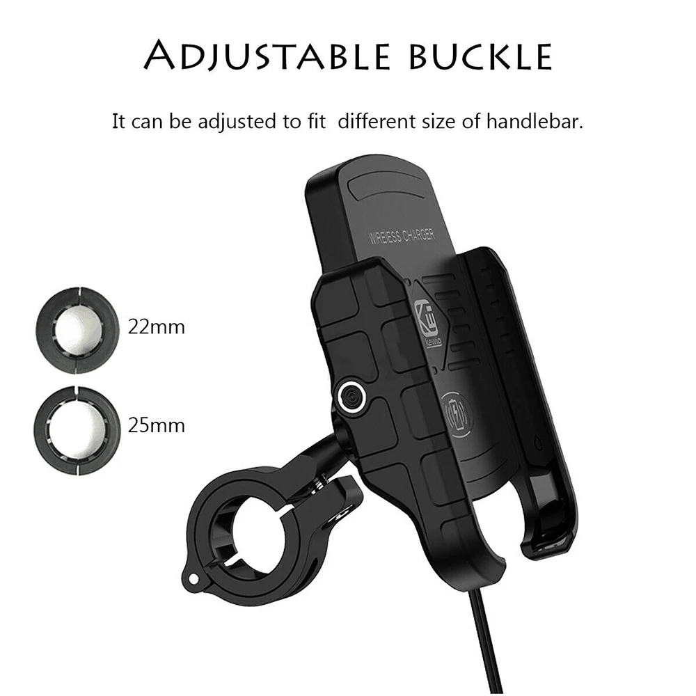 Беспроводное зарядное устройство для мотоцикла кронштейн 3 5-6 5 дюймов мобильный