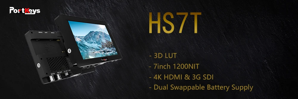 Портключи BM7 7 дюймов супер яркий 2000nit HDMI/3G-SDI Full HD Камера поле для контроля уровня сахара в крови с 3D LUT и HDR, видеомонитор