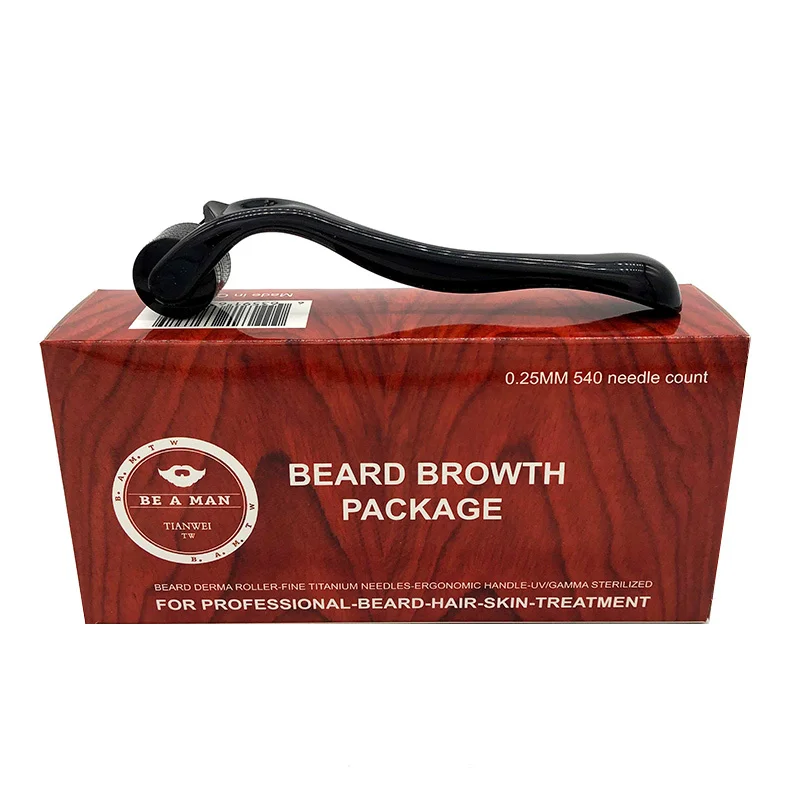 0 25 мм 540 игл для роста бороды массажный ролик микро игла лица уход за кожей