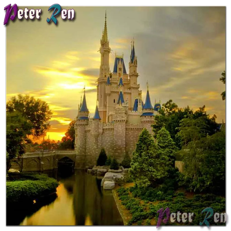 

diamond painting 5d scener daimond paiting Dream castle diamant embroidery Landscape Cross Stitch full Rhinestone 3d Home Decor