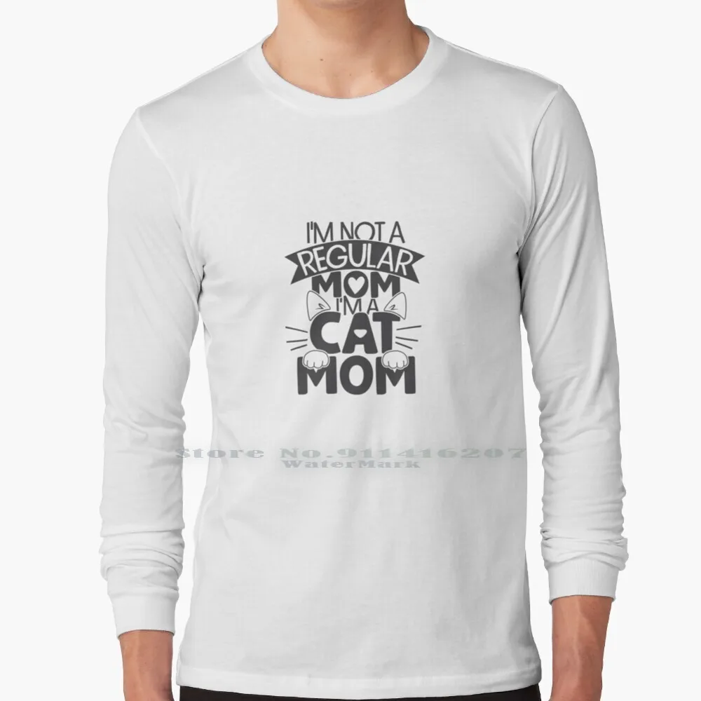 

Cats Lover Gifts , I'm Not A Regular Mom I'm A Cat Mom T Shirt 100% Pure Cotton Cat Faces Cat Day Kitten Pet Animals Feline
