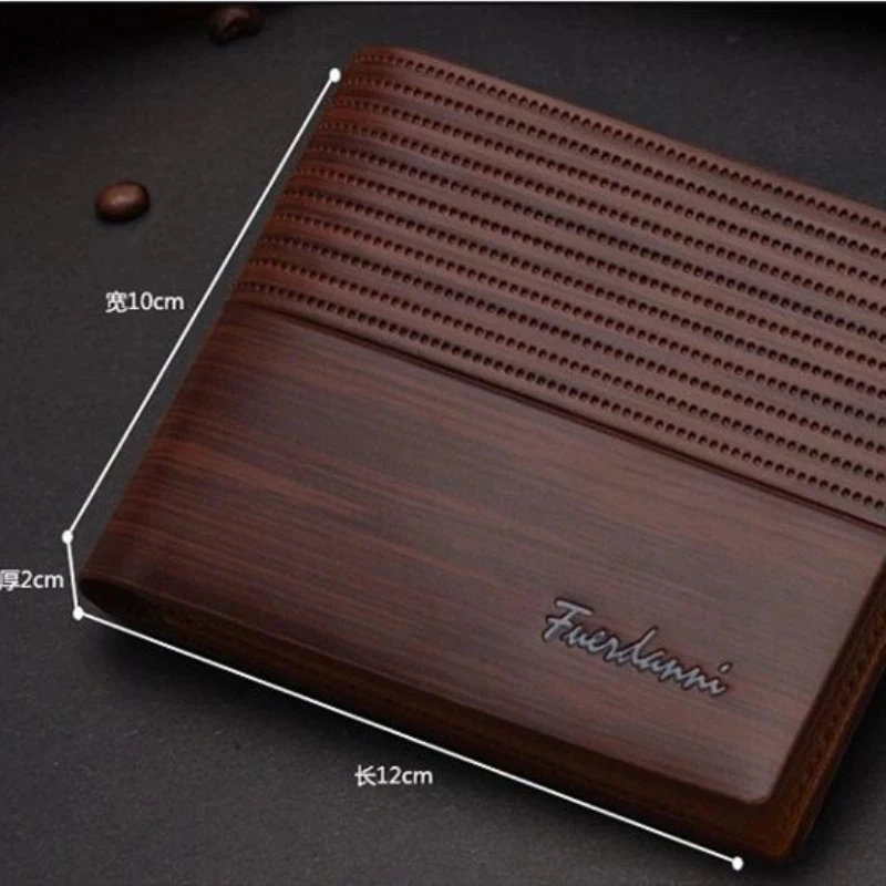 Prettyzys мужской кожаный брендовый Роскошный кошелек короткие тонкие мужские