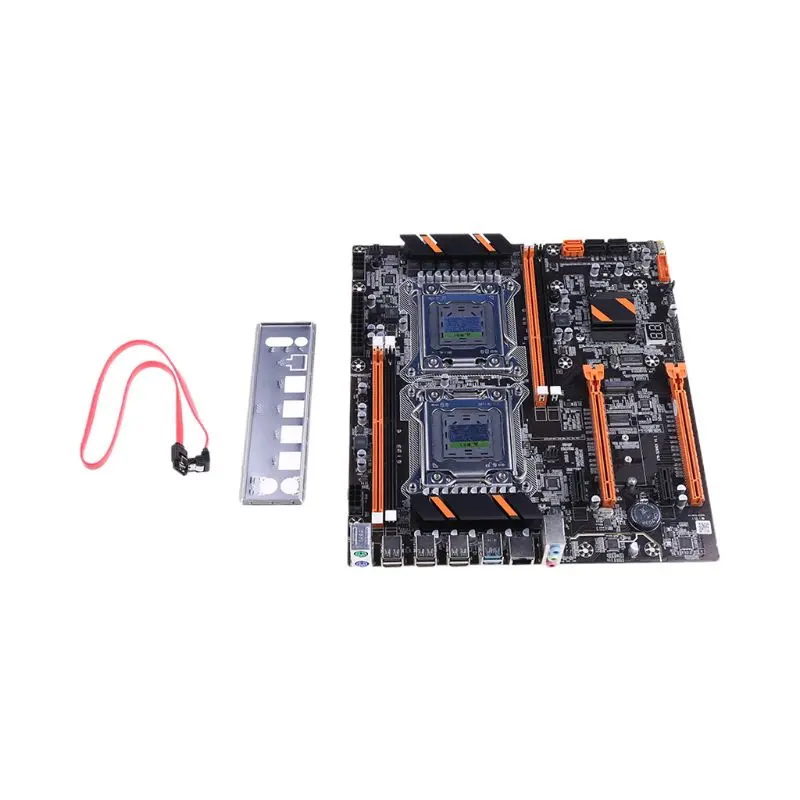 Материнская плата LGA2011 с двойным процессором X79 материнская E5 4 × DDR3 DIMM для