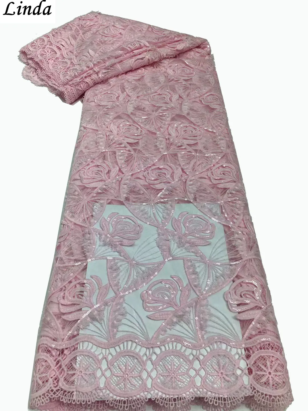 

Кружево с блестками, Французская ткань, тюль с блестками, Розовый Элегантный французский африканский нигерийский новый дизайн, новый стиль,...