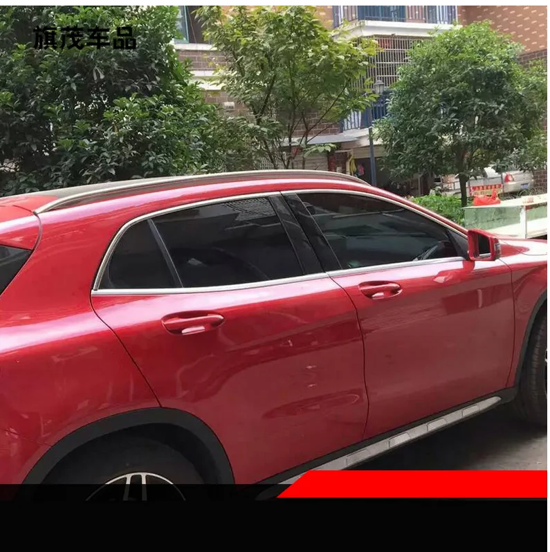 

stainless steel car window trim for mercedes benz GLA220 GLA200 GLA260 2015 2016 2017 2018 2014