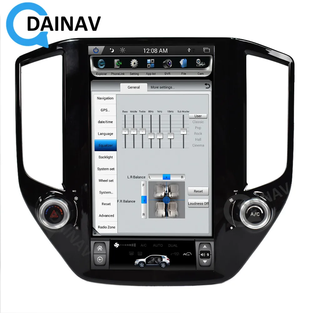 Автомобильный радиоприемник 14 дюймов мультимедийный Видео Стерео DVD-плеер для