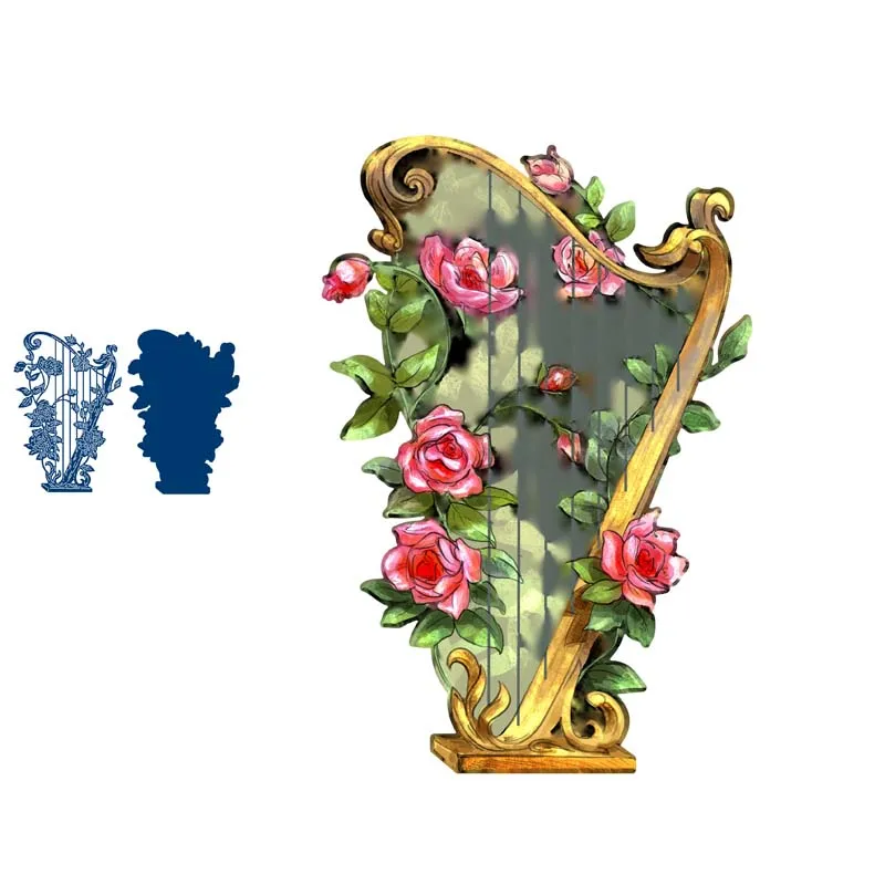 

Металлические штампы Big organ, для скрапбукинга, бумажные матрицы цветов