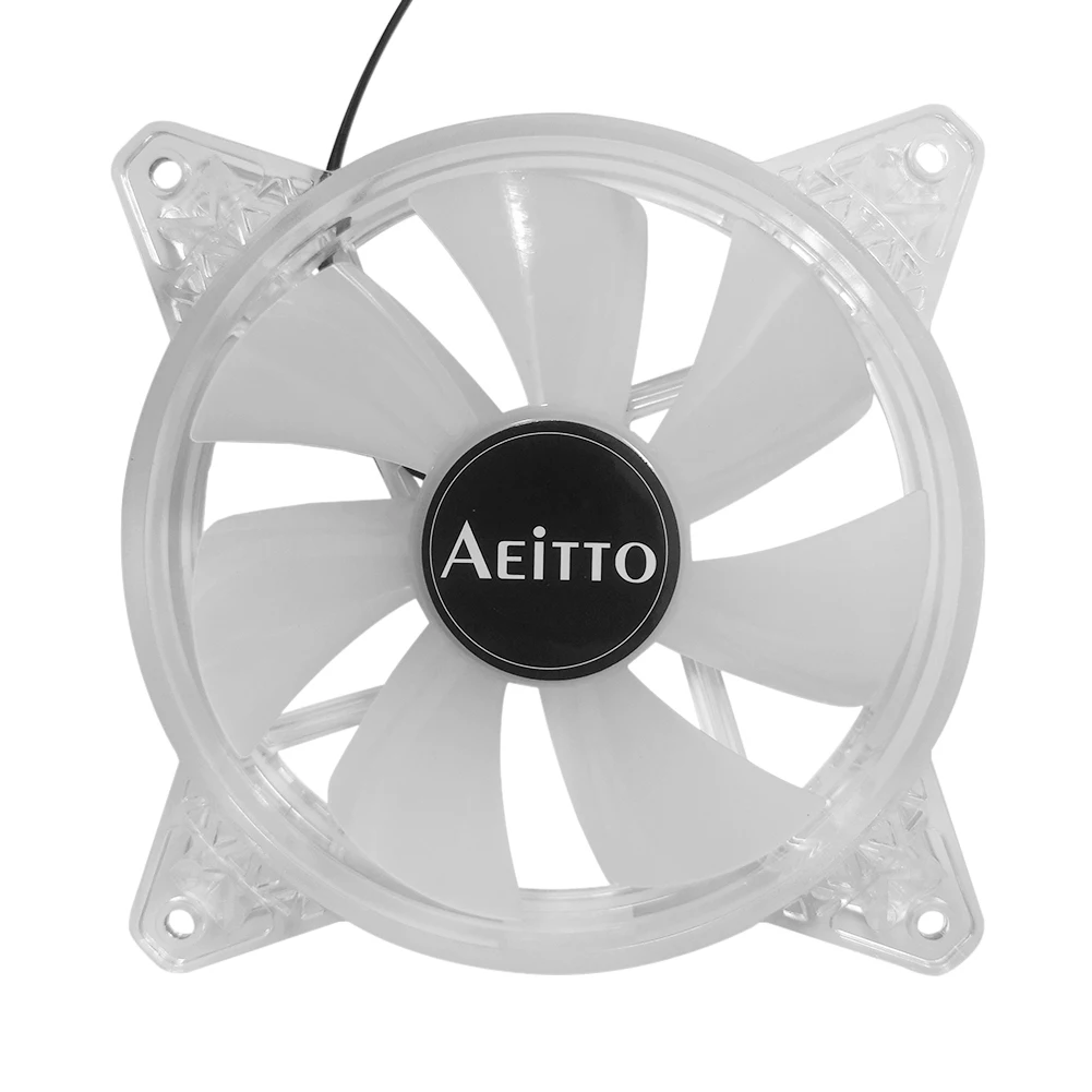 

12V Radiator Heatsink Cooling Tower Silent Radiator Heatsink 12cm 4 Pin PC Computer Case Cooling CPU Cooler Fan