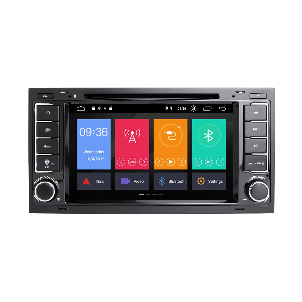 Автомобильный DVD-плеер IPS DSP 8 ядер 4 Гб 64 2 Din Android 10 для VW/Volkswagen/Touareg/Transporter T5 2004-2011