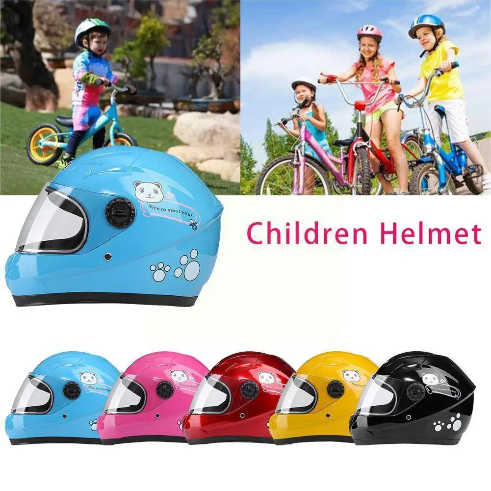 

Children Motorcycle Helmet Safety Helmet Half Helmet Neckerchief Kid Riding Women Men Removed Sports For Outdoor Four Seaso D4Z7