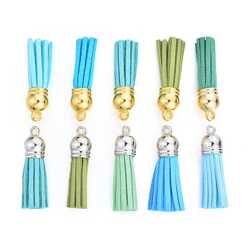 Кепка с кисточками из искусственной кожи 70 шт./лот 35 цветов 38 мм|Ювелирная