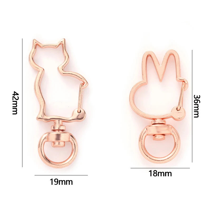 

10pcs/lot Snap Hook Trigger Clips Buckles For Keychain Lobster Clasp Hooks For Necklace Key Ring Clasp DIY Making Wholesale
